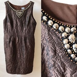 Crinkle Fabric Cocktail Dress Size 16